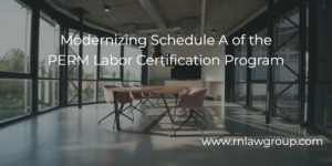 Modernizing Schedule A of the PERM Labor Certification Program